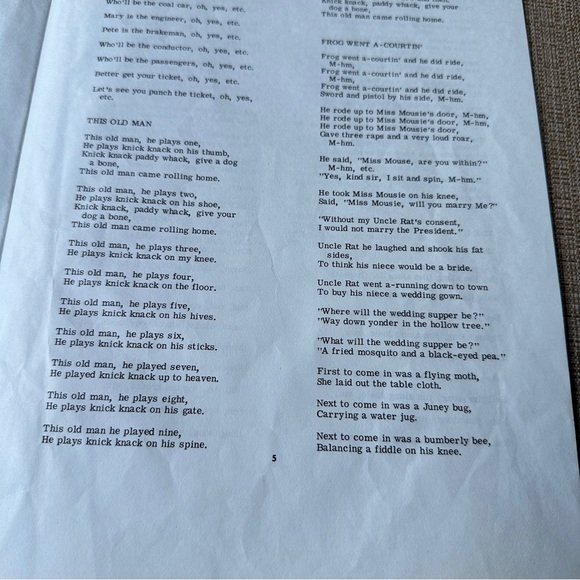 Pete Seeger~American Folk Songs for Children~Folkways~Banjo Roots - Picture 7 of 12